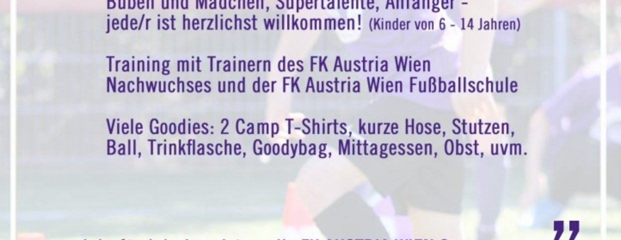 Austria Soccer Camp in Poysdorf